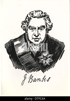 Sir Joseph Banks (1743-1820) Foto Stock