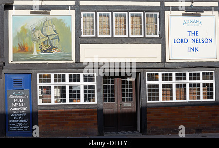 Il Lord Nelson Inn, Ipswich, Suffolk, Regno Unito. Foto Stock