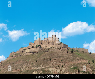 Spagna. La Catalogna. Castello di Cardona. La fortezza medievale. Il romanico e il gotico. Foto Stock