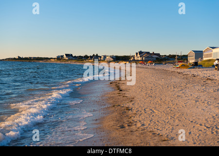 Litorale della vecchia spiaggia d'argento, Cape Cod, Massachusetts Foto Stock