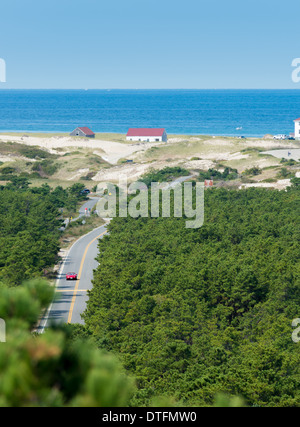 A Provincetown punto gara vista panoramica dalla Provincia terre centro visitatori Foto Stock