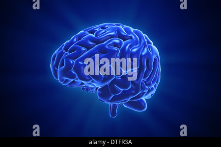 L'intelligenza umana o la psicologia concetto illustrazione Foto Stock