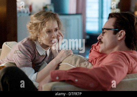 Il suo 2013 Warner Bros film con Amy Adams e Joaquin Phoenix film Foto Stock