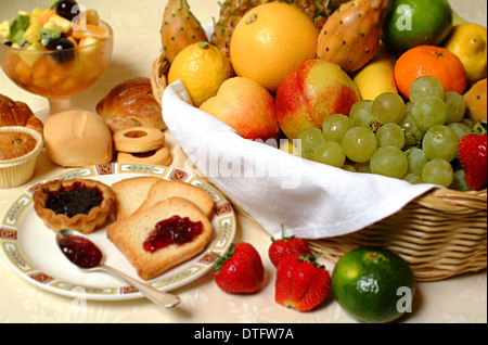 La colazione in stile italiano Foto Stock