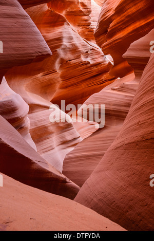 Abbassare Antelope Canyon, vicino a pagina, Arizona, Stati Uniti d'America Foto Stock