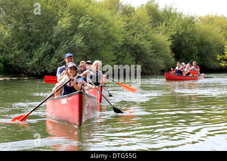 Hamm, Germania, canoa sul labbro Foto Stock