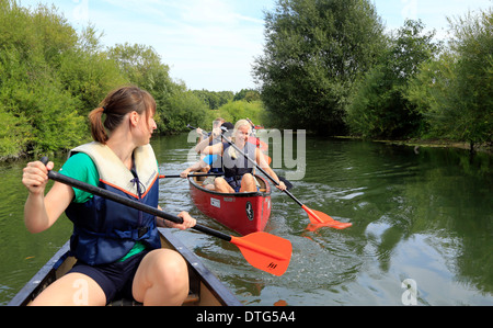 Hamm, Germania, canoa sul labbro Foto Stock