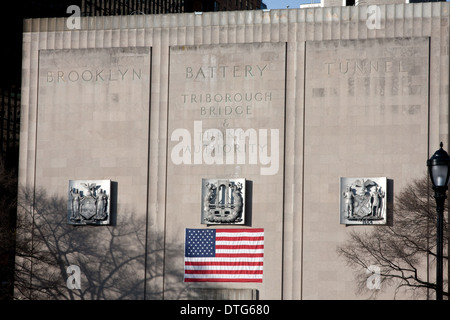 Brooklyn batteria costruzione di tunnel Foto Stock