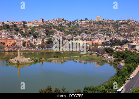 Antananarivo, Tana, Madagascar / Lac Anosy Foto Stock