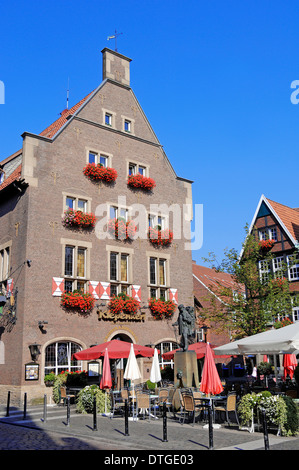 Il ristorante 'Grosser Kiepenkerl', Munster, Munsterland, Nord Reno-Westfalia, Germania Foto Stock