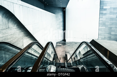 Escalator in Oriente edificio della National Gallery of Art di Washington, DC. Foto Stock