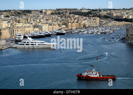 Porto, Vittoriosa, Birgu, tre città, Malta, Malta Foto Stock