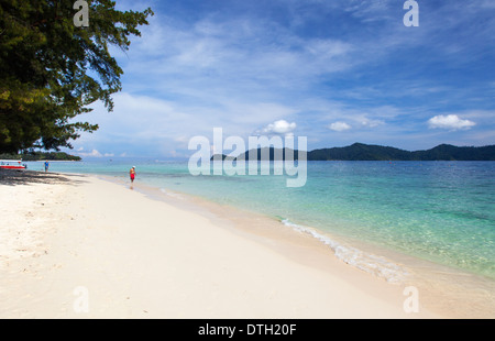 Mamutik Island, Parco Nazionale Tunku Abdul Rahman, Borneo Malaysia Foto Stock