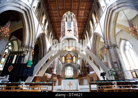 Llandaff Cathedral, vicino a Cardiff. Foto Stock