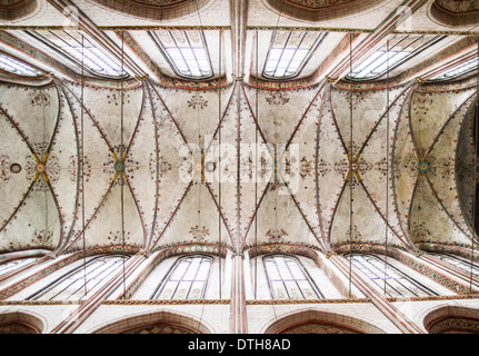 Il tetto della chiesa di St. Mary Marienkirche Lubeck Germania Foto Stock