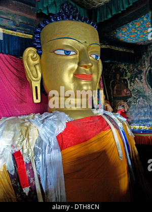 Il Buddha Shakyamuni presso il monastero di Shey,Ladakh Foto Stock