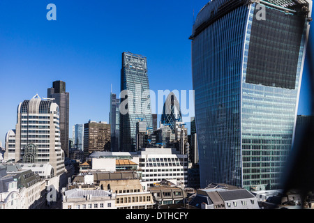 Nuova Città della skyline di Londra Foto Stock