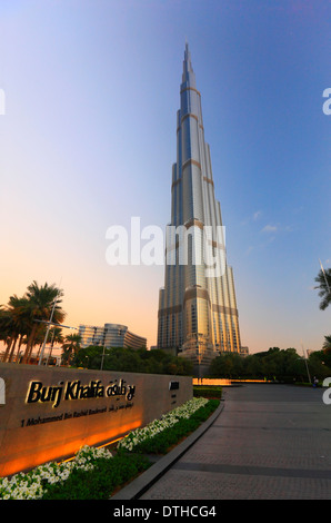 Dubai Burj Khalifa Foto Stock