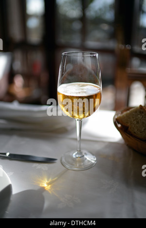 Vetro di birra Foto Stock