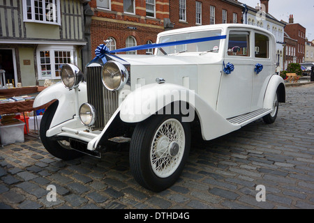 Vintage bianco Rolls Royce Foto Stock