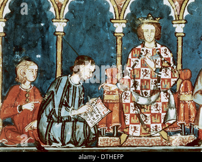 Alfonso X di Castiglia (1221-1284). Re di Castiglia e Leon. Libro di giochi. Siviglia, 1282. Foto Stock