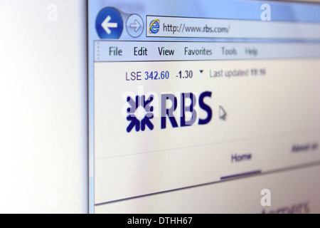 Sito Web RBS Foto Stock