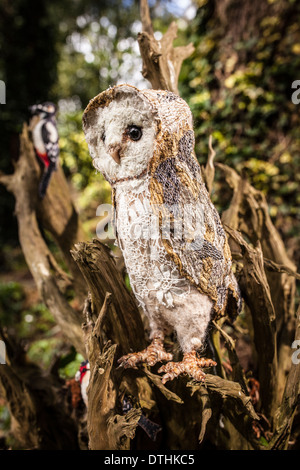 Fauxidermy tassidermia animali animali fatti a mano le creature decorative Foto Stock