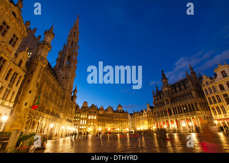 La Grand Place e la piazza cittadina, Brusseles Foto Stock