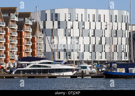 University Campus Suffolk, Neptune Quay, Ipswich, Suffolk, Regno Unito. Foto Stock