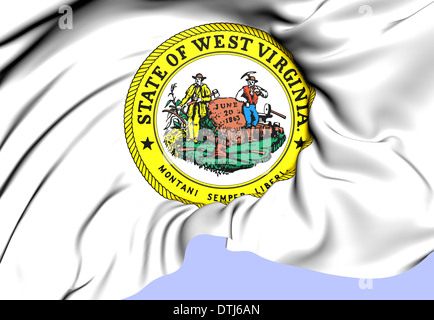 Guarnizione dello stato del West Virginia, USA. Close up. Foto Stock