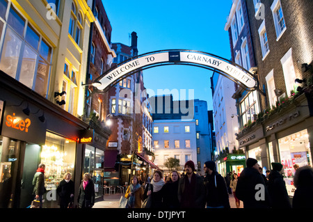 Carnaby Street, Soho, London, W1, Regno Unito Foto Stock