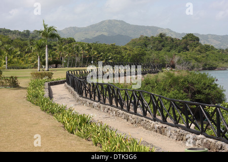 Percorso attraverso il fantastico scenario Dominicana Foto Stock