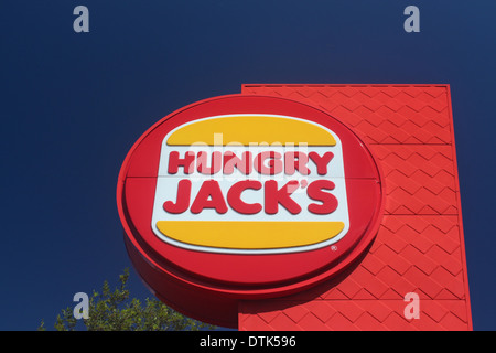 Fame Jack's sign burger fast food Australia Foto Stock