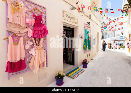 Passeggiata Shopping di Ponza Foto Stock