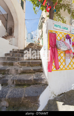 Passeggiata Shopping di Ponza Foto Stock