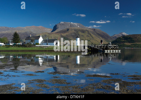 Ben Nevis e Loch Linnhe da Corpach, Lochaber Foto Stock