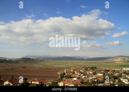 Israele, Galilea superiore, Metula dalla frontiera libanese Foto Stock