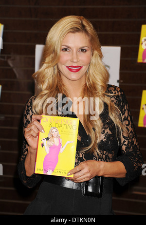 BRANDI GLANVILLE modello americano e personalità della TV in occasione del lancio del suo libro nel febbraio 2014. Foto di Jeffrey Mayer Foto Stock