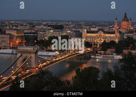 Tramonto a Budapest Foto Stock