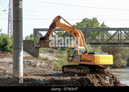 Costruzione e riparazione di autostrada Foto Stock