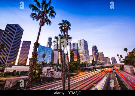 Los Angeles, California, Stati Uniti d'America downtown cityscape. Foto Stock