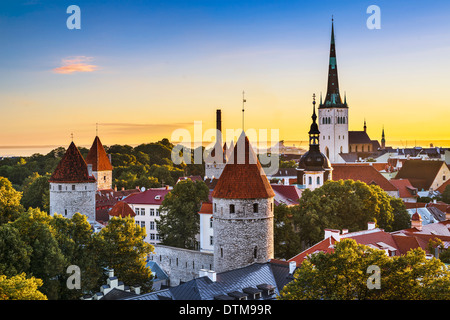 Tallinn, Estonia vista città vecchia.