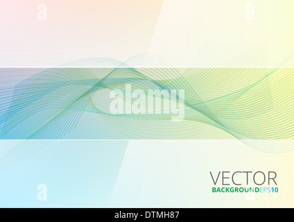 Abstract onda Colore elemento di design Foto Stock