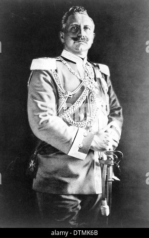 Wilhelm II o di Guglielmo II è stato l'ultimo imperatore di Germania e re di Prussia Foto Stock