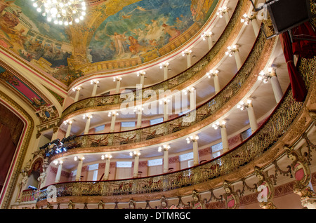Il Brasile, Amazon, Manaus. Manaus Opera House, circa 1882, costruito in stile neoclassico. Pietra miliare storica nazionale. Foto Stock