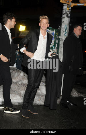 Cody Simpson assiste del costume da bagno illustrata sport cinquantesimo anniversario party presso il costume da bagno Beach House il 18 febbraio 2014 in New York City. Foto Stock