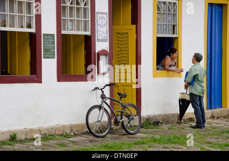 Il Brasile, Parati (Paraty). Storica città coloniale, l'UNESCO. Foto Stock