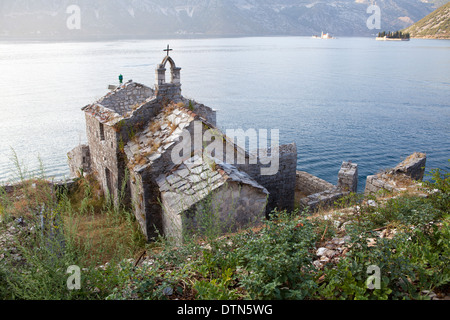 Gospa od Anđela (Nostra Signora degli Angeli) Chiesa, Lepetani, Montenegro Foto Stock