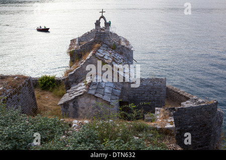 Gospa od Anđela (Nostra Signora degli Angeli) Chiesa, Lepetani, Montenegro Foto Stock