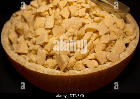 Parmesan cheese pieces Foto Stock